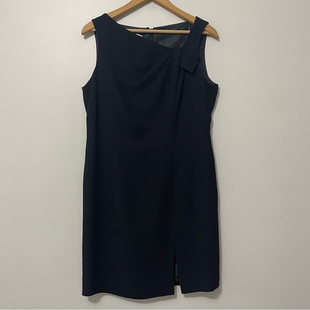 Evan-Picone Black Sleeveless Sheath Dress Size 10 bin 3H
